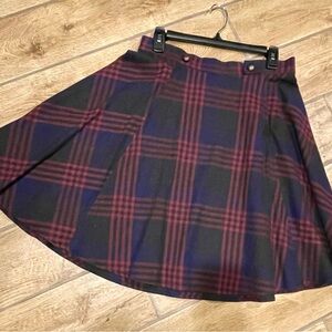 Anthropology plaid skirt, size M